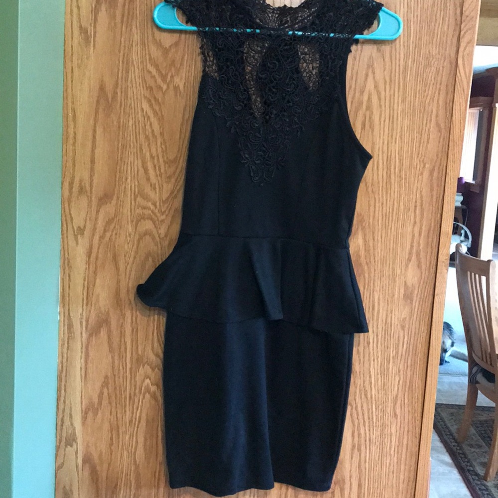 Black cocktail dress